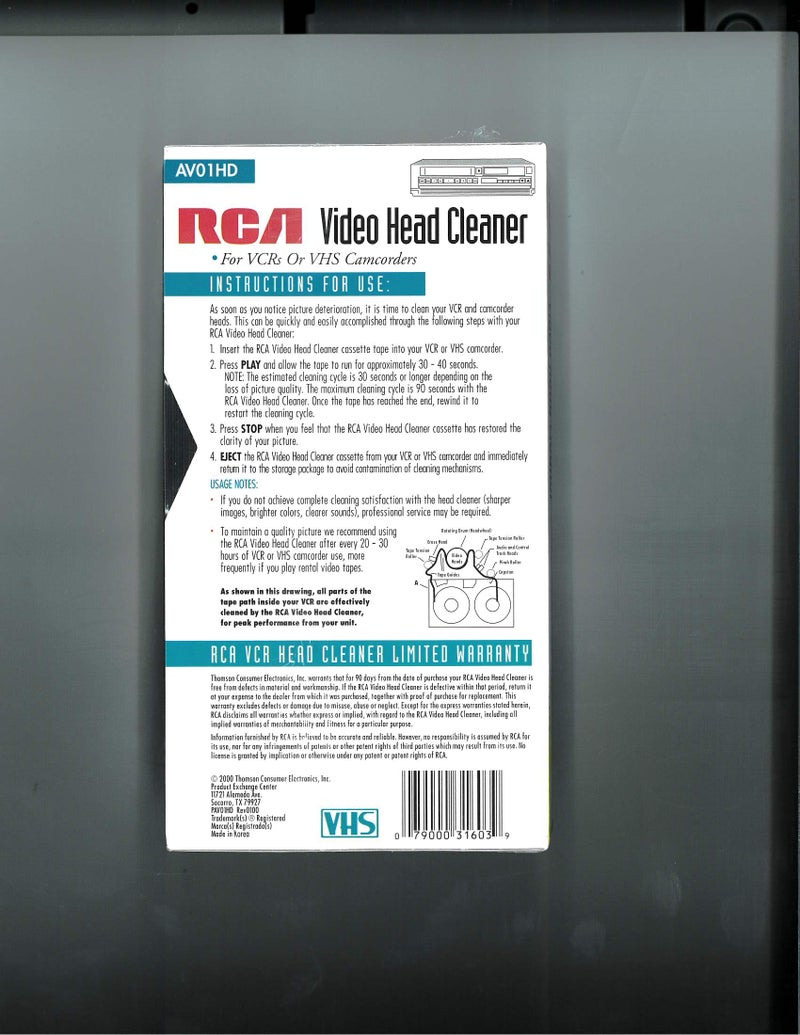 RCA AV01HD Video Head Cleaner - Image 2